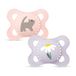 MAM Latex fopspeen voor baby's, 2-6 maanden, roze, mat, 2 stuks