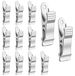 TRANKIELO® 12 stuks metalen klemmen 1/2 inch veerklemmen antislip ontwerp voor gordijnen en kunsthandwerk