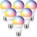 Hoftronic Smart E27 WiFi LED Lampe Set van 6 - RGBWW - 10W - Dimmable - Smart Home Compatible