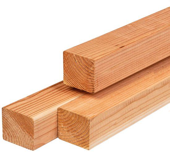 Merkloos Tuindeco Regel Red Class Wood 4,5x4,5x300 cm
