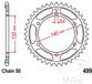 JT-Sprockets JTR499-40 tandwiel