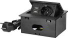 Orno Pop-up Stekkerdoos - 1 stopcontact - 2 USB A - Inbouw - Zwart