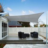 Merkloos Rechthoekig Schaduwzeil - Waterdicht en UV-Bestendig - 2,5x4m - Grijs