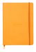 Rhodia Rama flexibel notitieboek A5 80 vel gelinieerd oranje 90g, met elastische band