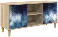 vidaXL Tv-meubel RAALTE 102 x 33 x 50 cm Sonoma Bewerkt hout
