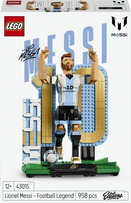 LEGO Editions Lionel Messi – Voetballegende Voetbal Speelgoed voor Kinderen - 43015