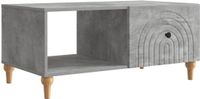 vidaXL Salontafel Betongrijs 90 x 50 x 40 cm Bewerkt hout
