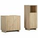 vidaXL Badkamerkastenset 2 st Sonoma Eiken Bewerkt hout