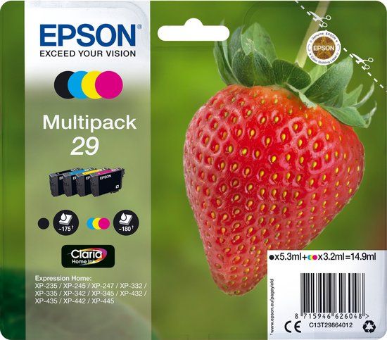 Epson 29 Multipack - Inktcartridge - Zwart/Cyaan/Magenta/Geel