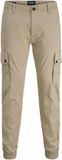 Jack & Jones Heren Broek Paul Warner Cargo Beige Maat 30/32
