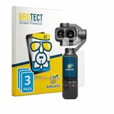 BROTECT Bedifol GmbH Screenprotector 3 Stuks voor DJI Osmo Pocket 4P (Display + Lens) Beschermglas transparant