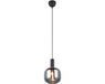 TRIO DIVA - Hanglamp - Zwart mat - Rookglas - excl. 1x E27