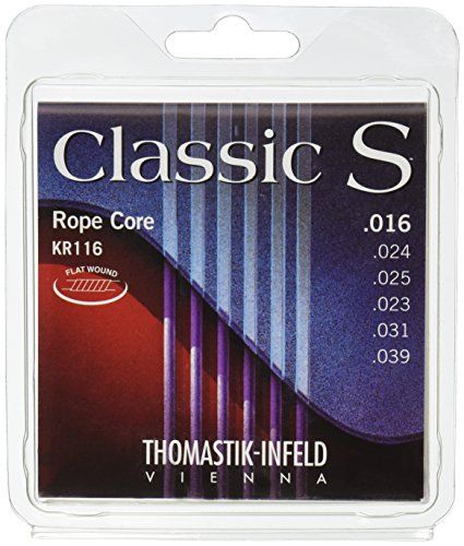 Thomastik-Infeld Flat Wound Klassieke Gitaar - KR116-6-snarenset - Classic S - Dikte .016 .023 .024 .025 .031 .039
