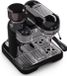 Klarstein Machine à expresso portafiltre - Mini machine à expresso rétro avec mousseur à lait - Noir