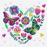 The Stitch Company Borduurpakket Love Garden voorbedrukt - Needleart World