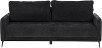 Beliani HEMING - Slaapbank 3-zits - Zwart - Polyester