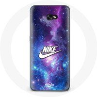Nike Hoesje voor Samsung Galaxy A5 2017 Logo Wit Gekleurde Ruimte Maniacase