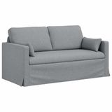 vidaXL Bank Lichtgrijs Stof 158 x 78 x 80 cm