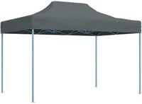 vidaXL Partytent Inklapbaar 3x4 m Staal Antraciet