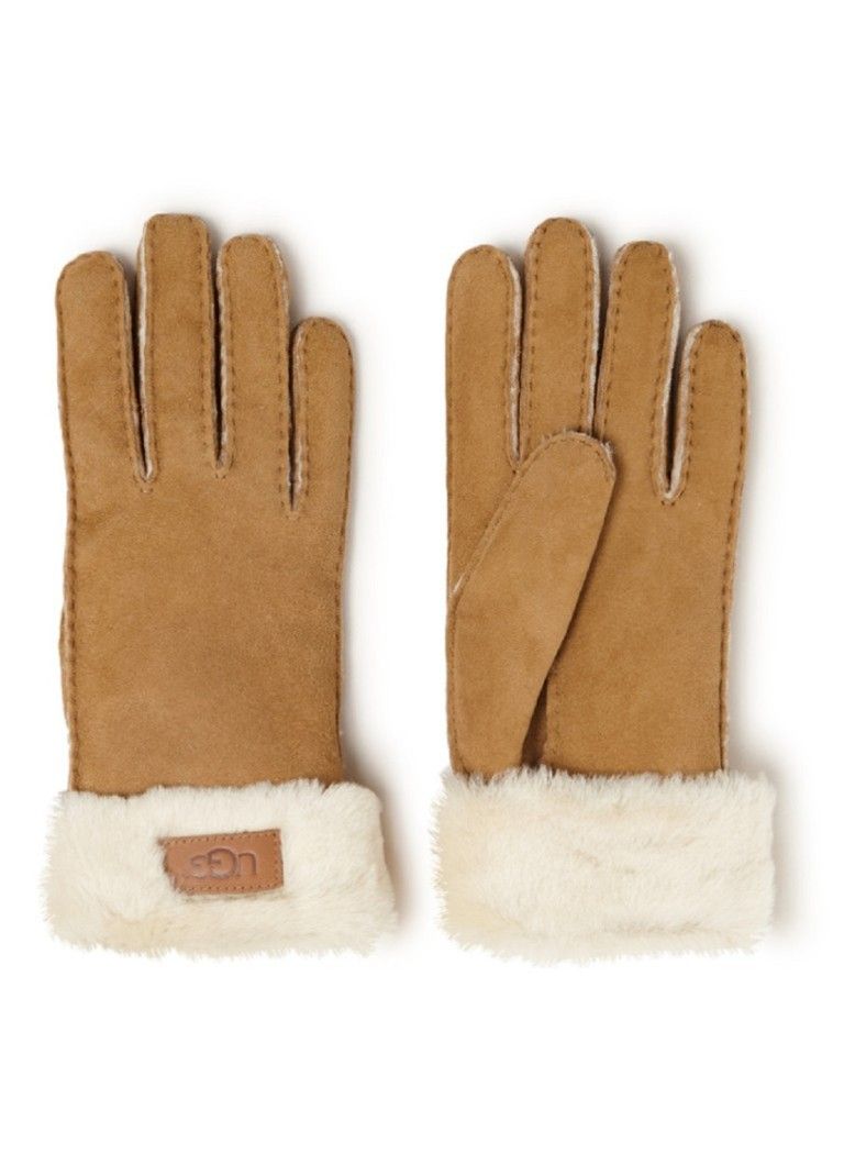 UGG Turn Cuff suède handschoenen met schapenvacht