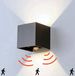 Goliving Buitenlamp met Bewegingssensor - Zwart - LED - IP65 - 12W