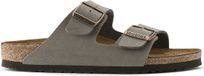 Birkenstock Arizona Slippers Stone Regular-fit | Grijs | Imitatieleer | Maat 35