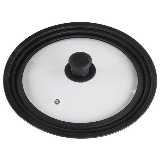 Xavax Universeel glazen deksel met siliconen rand 24-28 cm