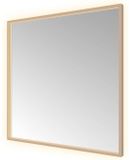 Hotbath &More Mirrors Square LED Badkamerspiegel - Rechthoek - 80 x 80 cm - Geborsteld Koper Pvd