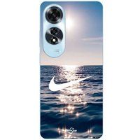 Oppo Etui Nike logo witte zee zon Maniacase