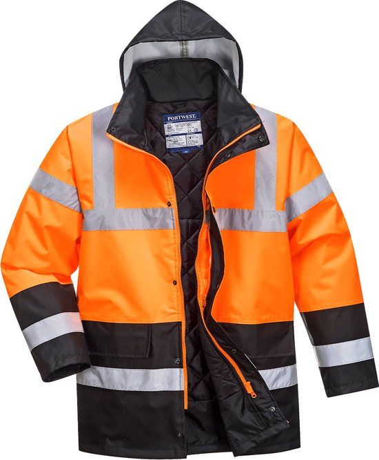 Portwest PW S467 Hivis Winter jack flor/mar