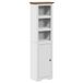 VidaXL Badkamerkast BODO 44x30x160 cm Wit/Bruin