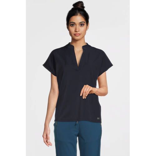 TQ-Amsterdam Icecat TQ-Amsterdam blousetop Stella van travelstof donkerblauw
