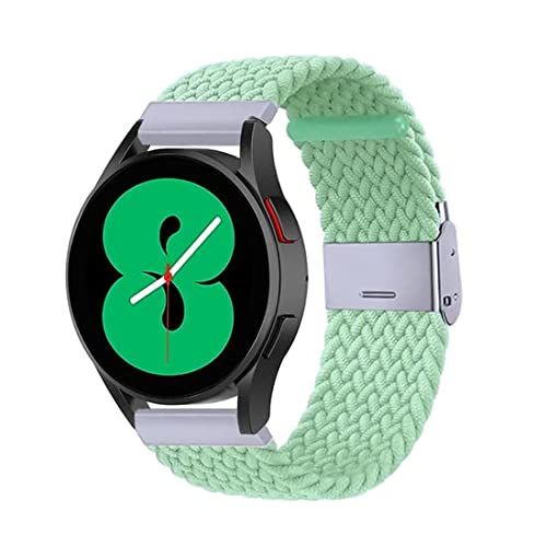 Qubix Braided Bandje - Lichtgroen - Compatible met Garmin Vivoactive 3 - 20mm