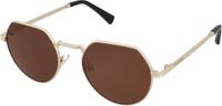 Hawkers Aura zonnebril, bruin, goudkleurig, kunststof, glas, 52 mm