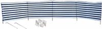 Gebro Broekhof Vuurwerk Int. B.V. Windscherm - Blauw - Katoen - 2.40 m x 120 cm x 120 cm - 5 panelen - Inclusief haringen en scheerlijn