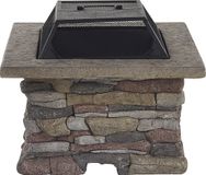 Beliani KELUD - Fire Pit - Grey - Light Concrete (MgO)