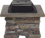 Beliani KELUD - Fire Pit - Grey - Light Concrete (MgO)