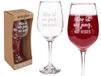 Out of the blue Wijnglas, Ouder is als jong, alleen beter, voor ca. 420 ml, ca. 22,5 cm, in verpakking van kraftpapier