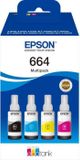 Epson EcoTank 664 multipack, 4 kleuren, originele inktpatronen, C13T664640