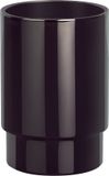 Spirella NYO Tandenborstelhouder Beker – Tumbler Badkamer – Badkameraccessoires – Kleur Zwart – 6,5 x 9,5 cm