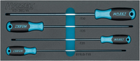 HAZET Schroevendraaierset TORX® 4-delig - 163-380/4N
