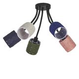 LEDVANCE Decor Felt Weaving Cans Plafondlamp E14 Meerkleurig