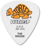 424P.60 Jim Dunlop Tortex Wedge Plectrums - 0.60 mm - Player's Pack (12 Stuks)