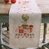 Vervaco Aïda loper kit Kerst Kadootjes onder boompje PN-0156092 Borduren Borduurpakket