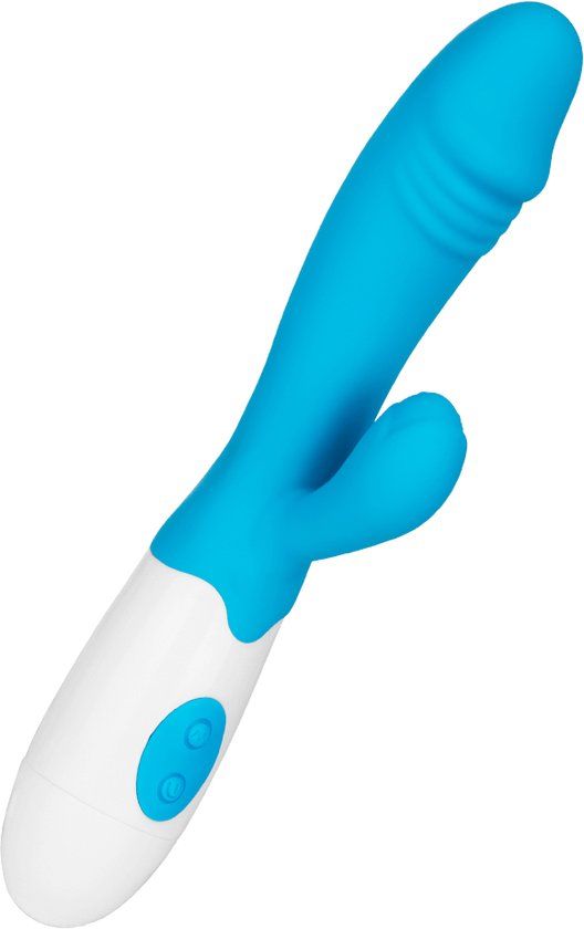 EIS Krachtige siliconen Rabbit met gestileerde eikel, 19 cm