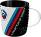 Nostalgic-Art BMW Mok Motorsport Tradition Of Speed Keramiek Wit Blauw 340ml