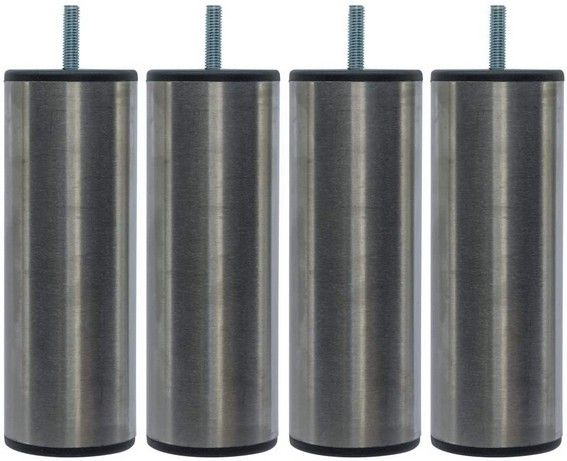 Margot Samoa - Bedpoten - Roestvrijstaal - 20 cm - Set van 4 - J460X200-VD8-FP-INOXSAMOA