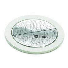 Bialetti 0800003 Koffiefilter - Compatibel met Moka Express, New Dama, Mini Express - Aluminium/Wit
