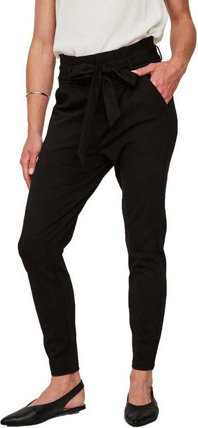 Vero Moda Vmeva Hr Loose Paperbag Pant Noos - Black - W34 X L34