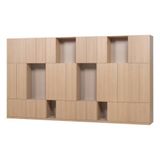 WOOOD Build Wandkast Combinatie 376 cm - Eiken Decor - Naturel